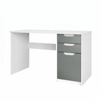 SCHREIBTISCH Logan Fronten in Graphit Seidenmatt - Graphitfarben, Holzwerkstoff (60/129/76cm) - Vladon