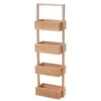 REGAL 4 KÖRBE Holz - Braun, Holz (28/88/15cm) - MCW