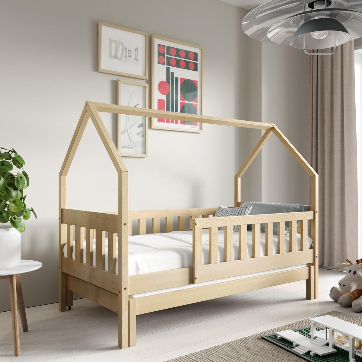 KINDERBETT BAMBINA 80x160 cm Kieferfarben - Kieferfarben, Holz (80/160cm) - MASSENO