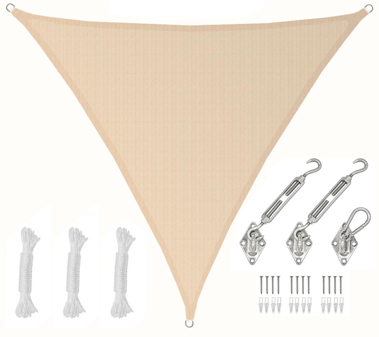 SONNENSEGEL Luftdurchlässig 200 cm Beige - Beige, Kunststoff (200/200cm) - Amanka