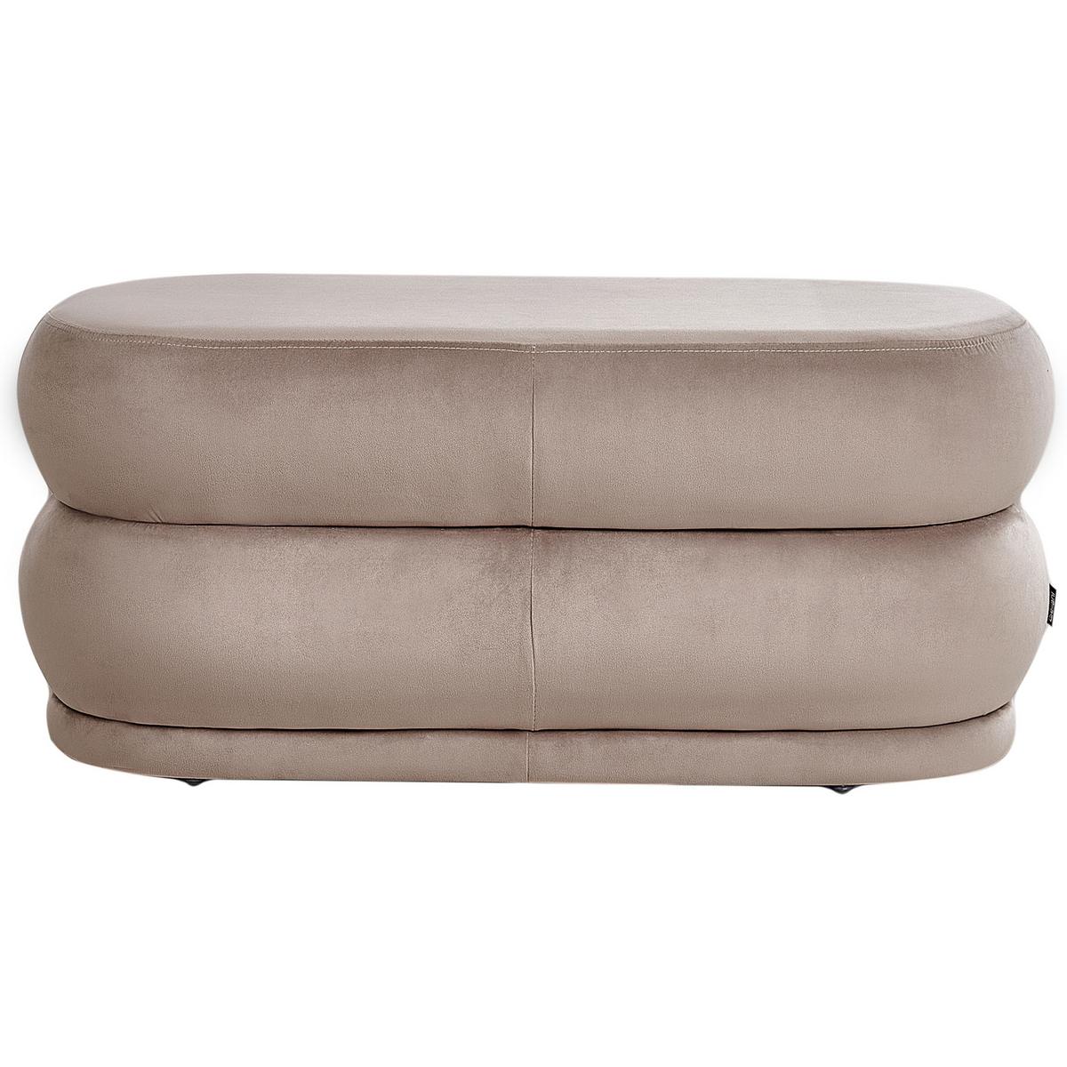 BANK Beige Ellendale - Taupe, Textil (90/40/41cm) - Beliani