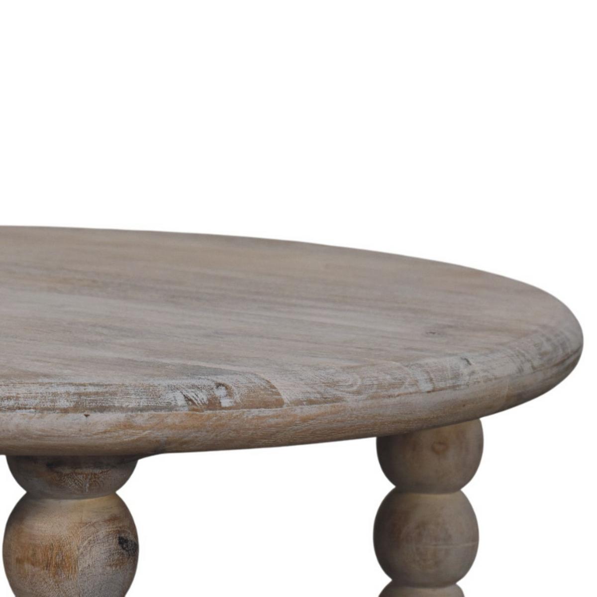 COUCHTISCH mit Salted-Oak-Finish, Platz auf der Oberfläche, grau - Braun/Grau, Holz (80/80/40cm) - Artisan Furniture