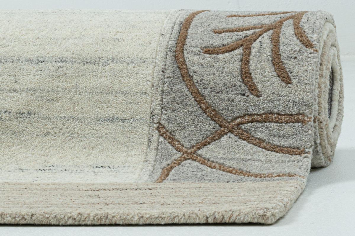 TUFTTEPPICH Royal Natur 90x160 cm - Grau, Textil (90/160cm) - THEKO