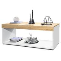 COUCHTISCH Pure Tischplatte und Blenden in Eiche Natur - Eichefarben, Holzwerkstoff (58/104/40.5cm) - Vladon
