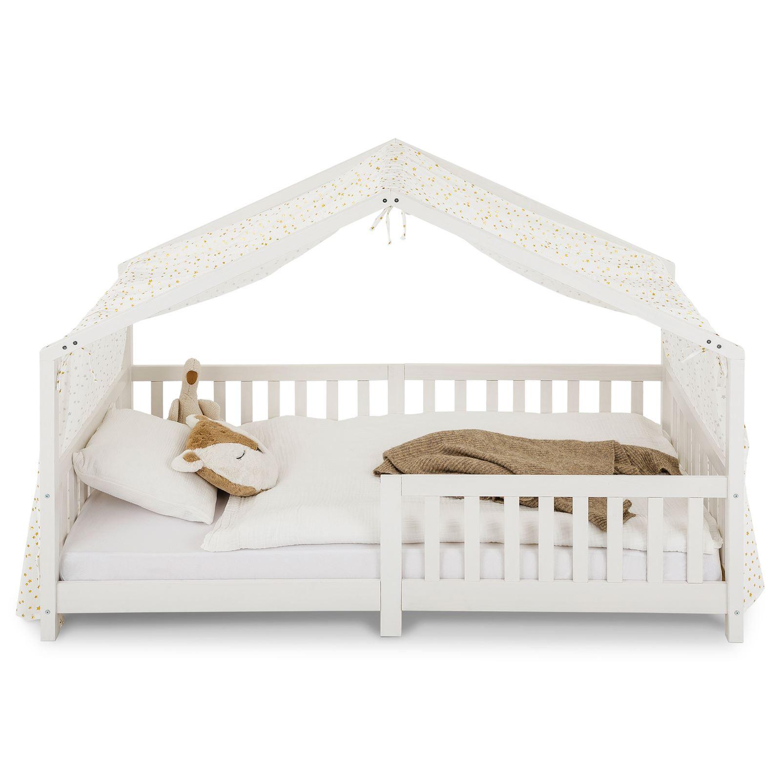 HAUSBETT- HIMMEL LIAN weiß/gold - Goldfarben/Weiß, Textil - IDIMEX