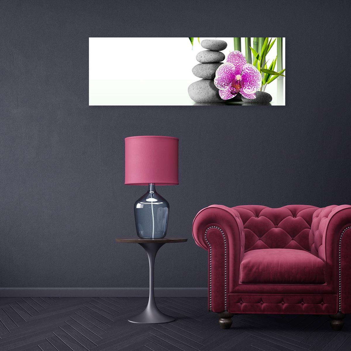 KUNSTDRUCK Weiß 90/30 cm - Weiß, Textil (90/30cm) - KUNSTLOFT