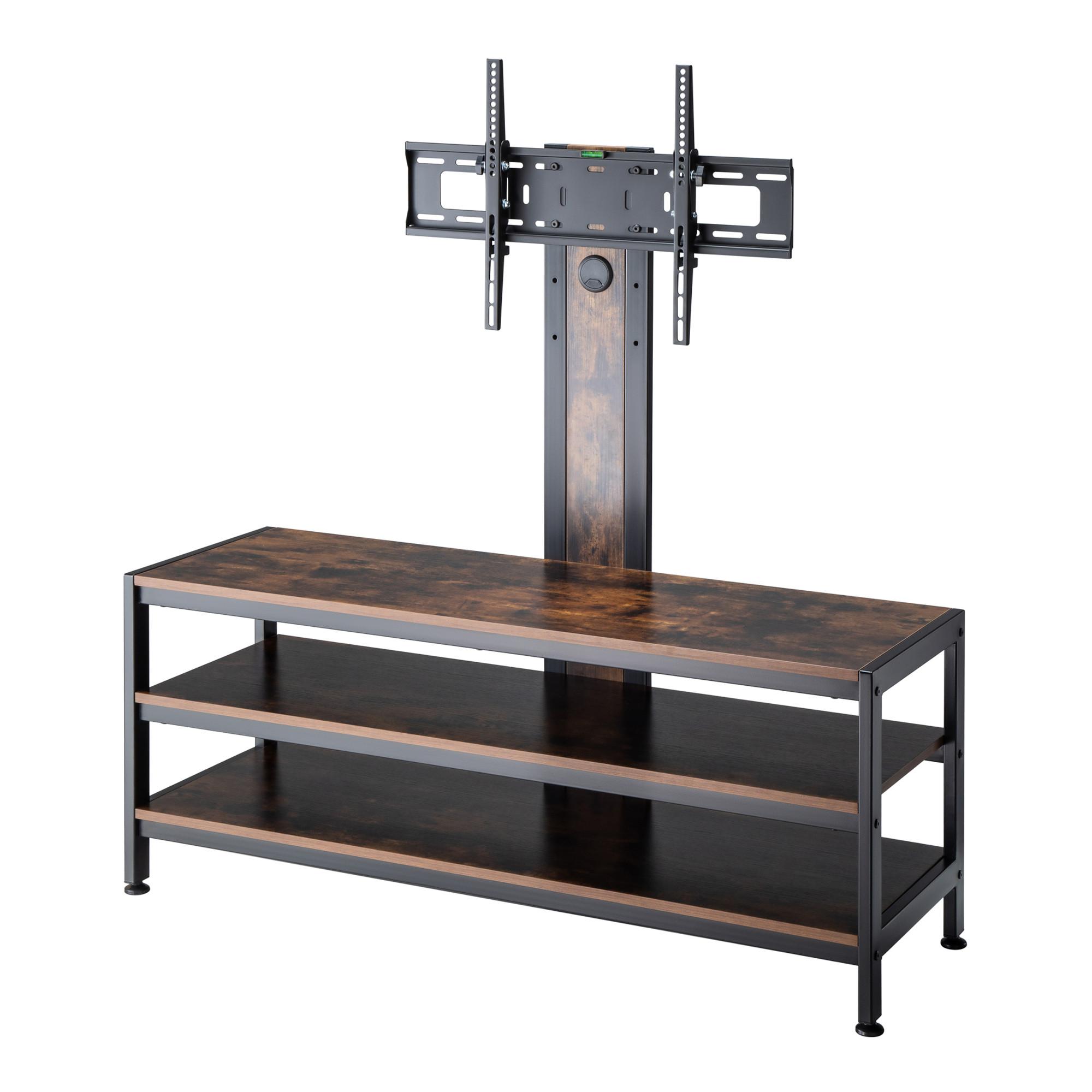 TV-HALTERUNG Stockholm - Wildeiche/Schwarz, Holzwerkstoff/Metall (120/108/40cm) - pro.tec