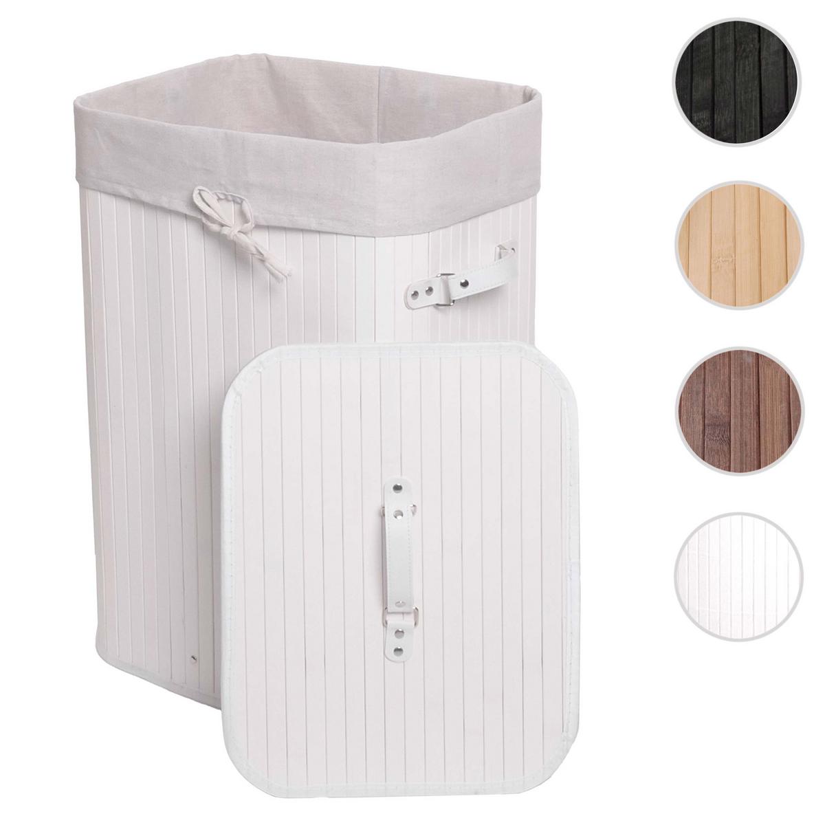 WÄSCHEKORB Weiß, Cremeweiß - Creme/Weiß, Textil (43/61/32cm) - MCW
