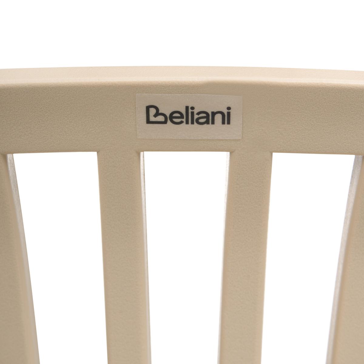 SET mit 4 Barstühlen Beige Kleve - Hellbraun/Beige, Kunststoff (46/103/48cm) - Beliani
