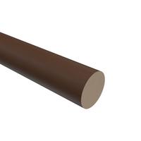 RUNDSTANGE 100 cm, 28 mm Ø Nussbaum lackiert - Nussbaumfarben, Holz (100cm) - INTERDECO