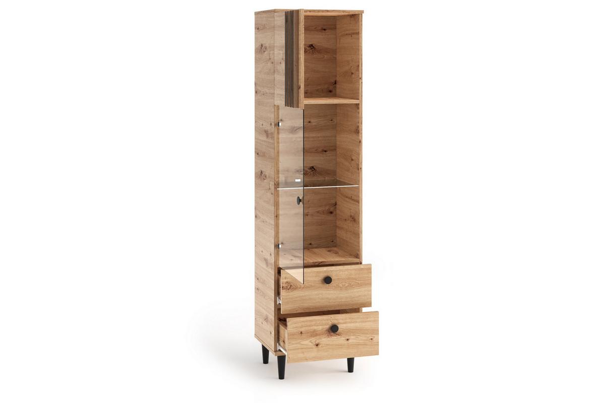 DREHTÜRENSCHRANK ARTIANO 50/196/40cm 2-türig Eiche Artisan - Eiche Artisan, Holzwerkstoff (50/196/40cm) - MASSENO
