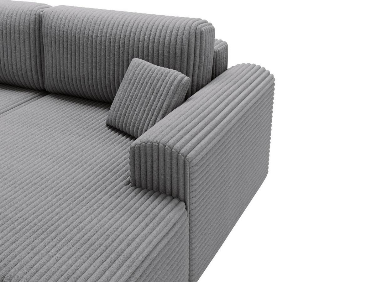 ECKSOFA Belvio Dunkelgrau Rechts - Dunkelgrau/Schwarz, Holz/Textil (257/177cm) - Graingold