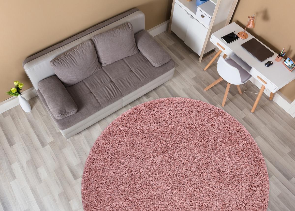 TEPPICH Soffi 120 cm - Pink, Textil (120/120cm) - rugsX
