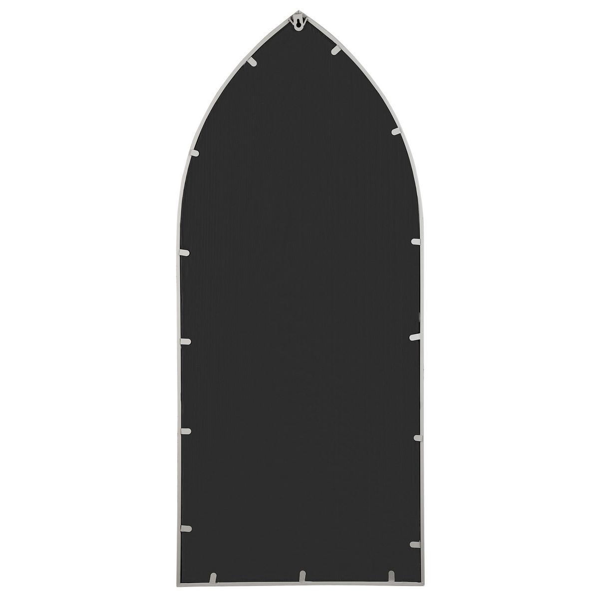 WANDSPIEGEL grau Fensteroptik 50/115 cm Cassel - Grau, Metall (50/115/2cm) - Beliani