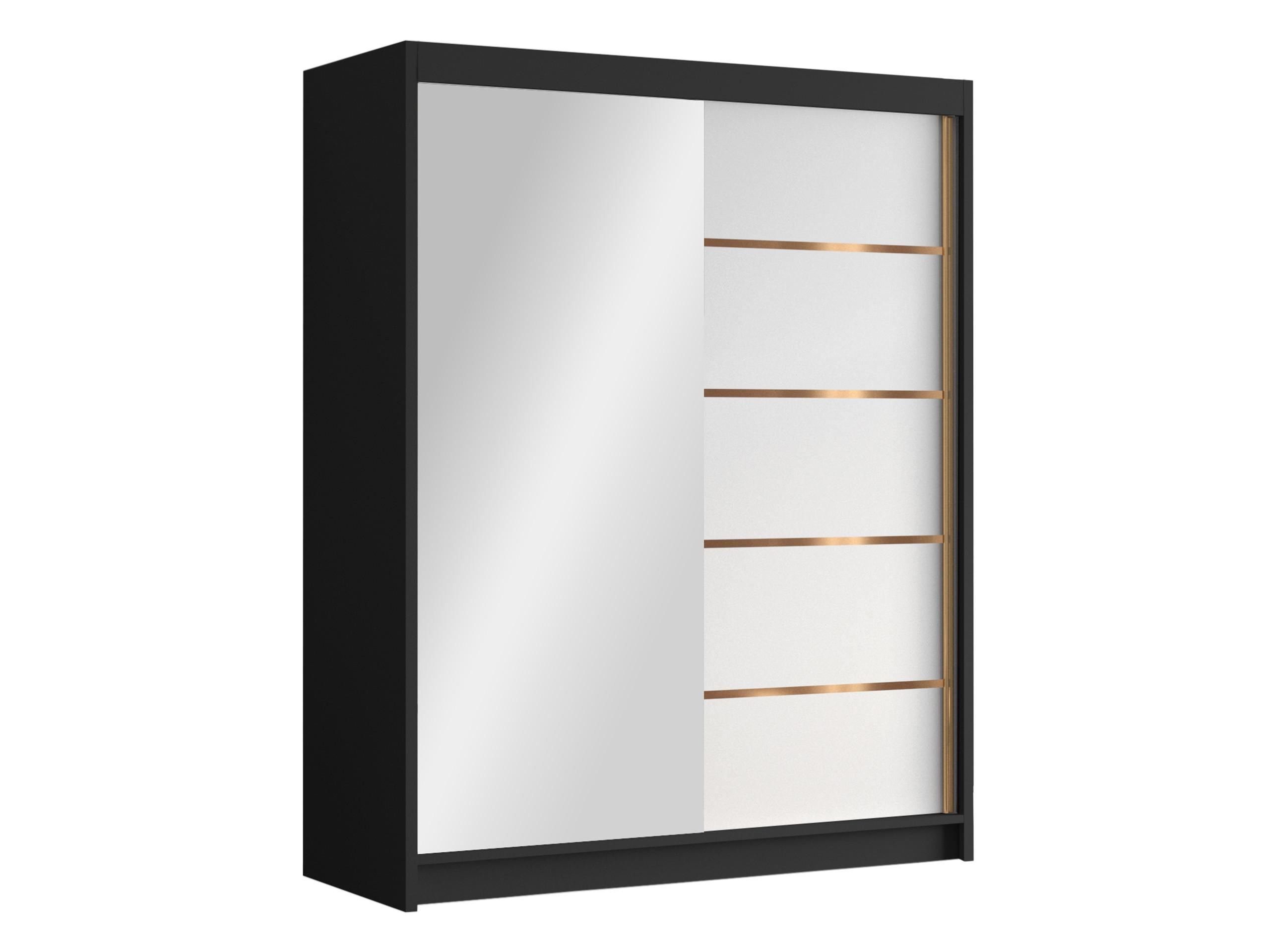 SCHIEBETÜRENSCHRANK Flavio III - Goldfarben, Holzwerkstoff/Metall (150/200/58cm) - MIRJAN24