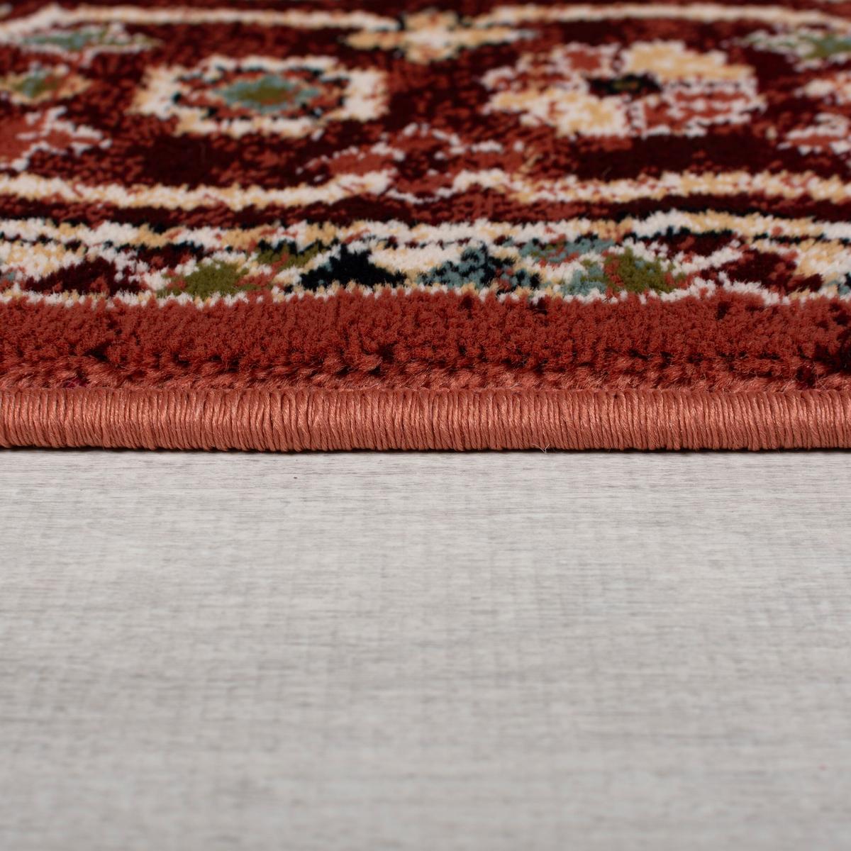 KURZFLORTEPPICH GLAZERT, geometrisch, Rot, 120 x 170 cm - Rot, Textil (170/120cm) - KADIMA DESIGN