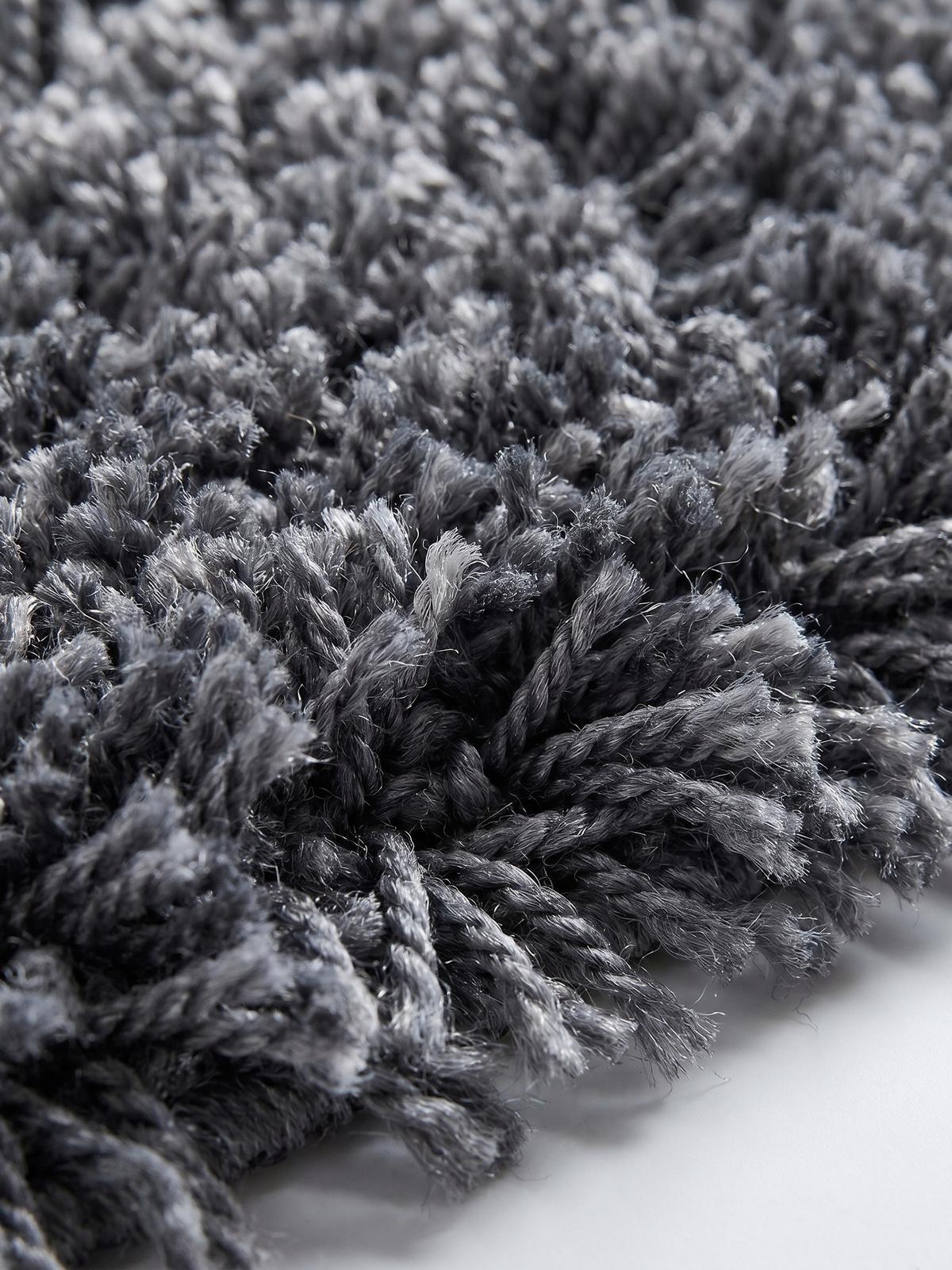 HOCHFLORTEPPICH RHEIN, einfarbig, aus Polypropylen, Grau, 80 x 250 cm - Grau, Textil (250/80cm) - KADIMA DESIGN