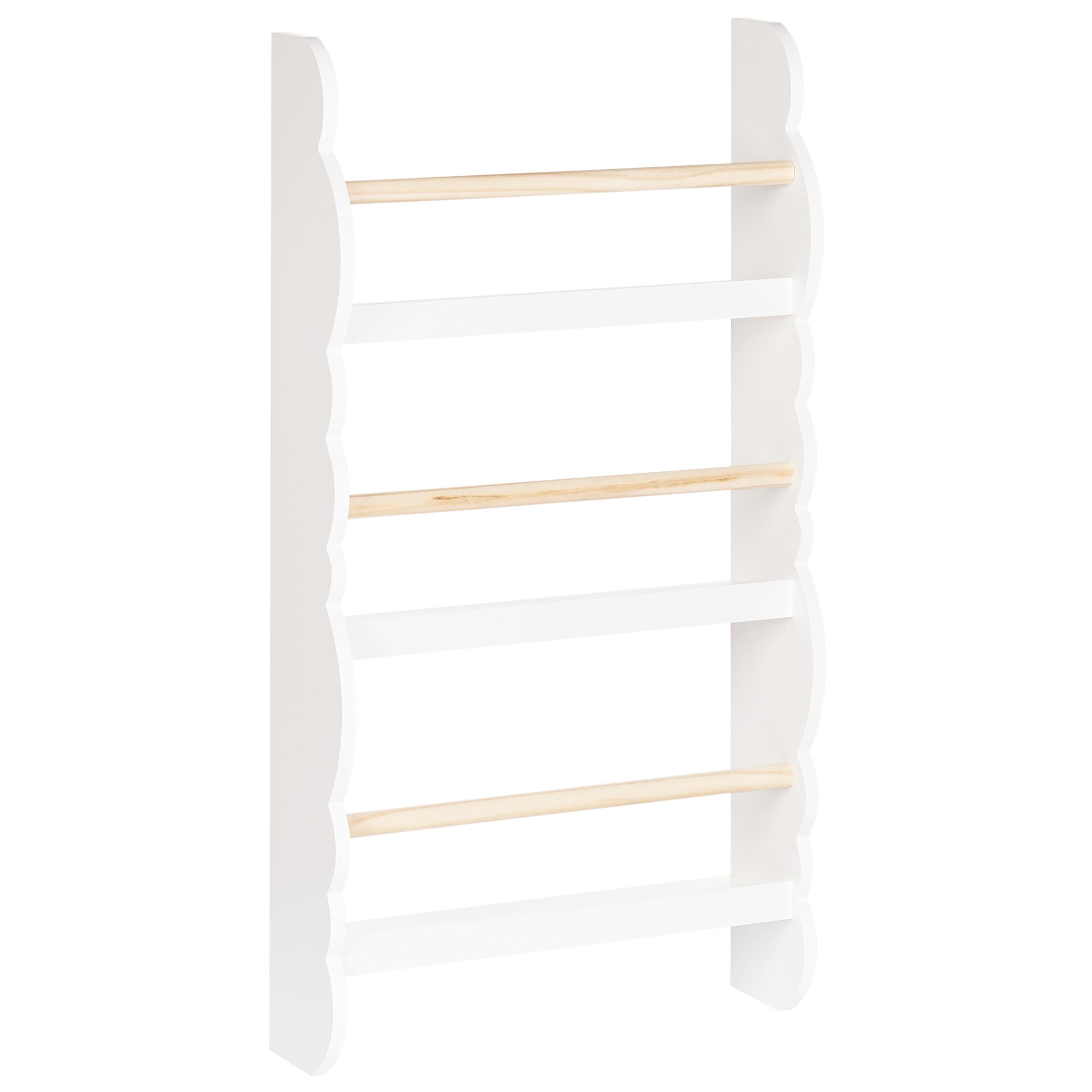 WANDREGAL 80 cm Weiß Rigolet - Weiß, Holzwerkstoff (43/80/14cm) - Beliani