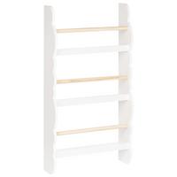 WANDREGAL 80 cm Weiß Rigolet - Weiß, Holzwerkstoff (43/80/14cm) - Beliani