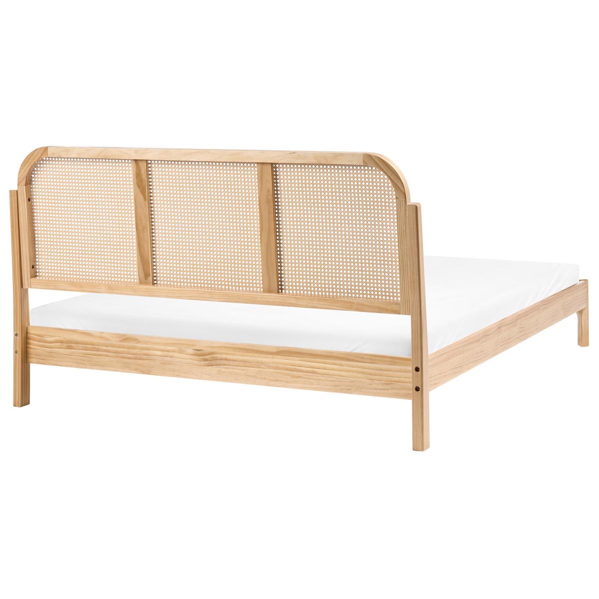 BETT mit Lattenrost 160/200 Kiefernholz Hellbraun Archail - Hellbraun, Holz (160/200cm) - Beliani