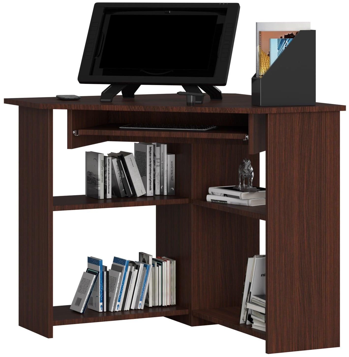 SCHREIBTISCH Dunkelbraun 74/80/80 - Dunkelbraun, Holzwerkstoff (153/54/74cm) - RAUMHIRSCH FURNITURE