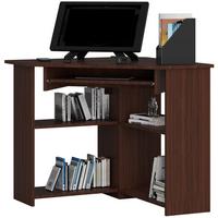 SCHREIBTISCH Dunkelbraun 74/80/80 - Dunkelbraun, Holzwerkstoff (153/54/74cm) - RAUMHIRSCH FURNITURE