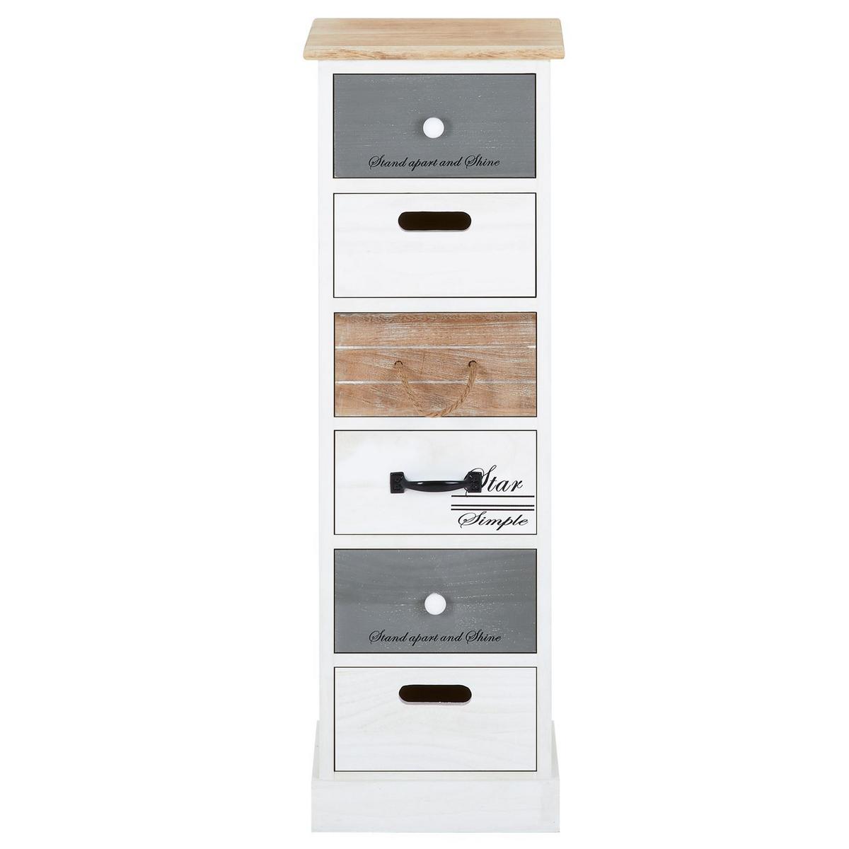 KOMMODE AVIANO weiß - Weiß, Holz (29/91/27cm) - CARO-Möbel