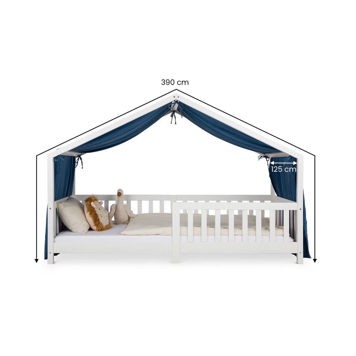 HAUSBETT-HIMMEL LIAN - Dunkelblau, Textil - IDIMEX