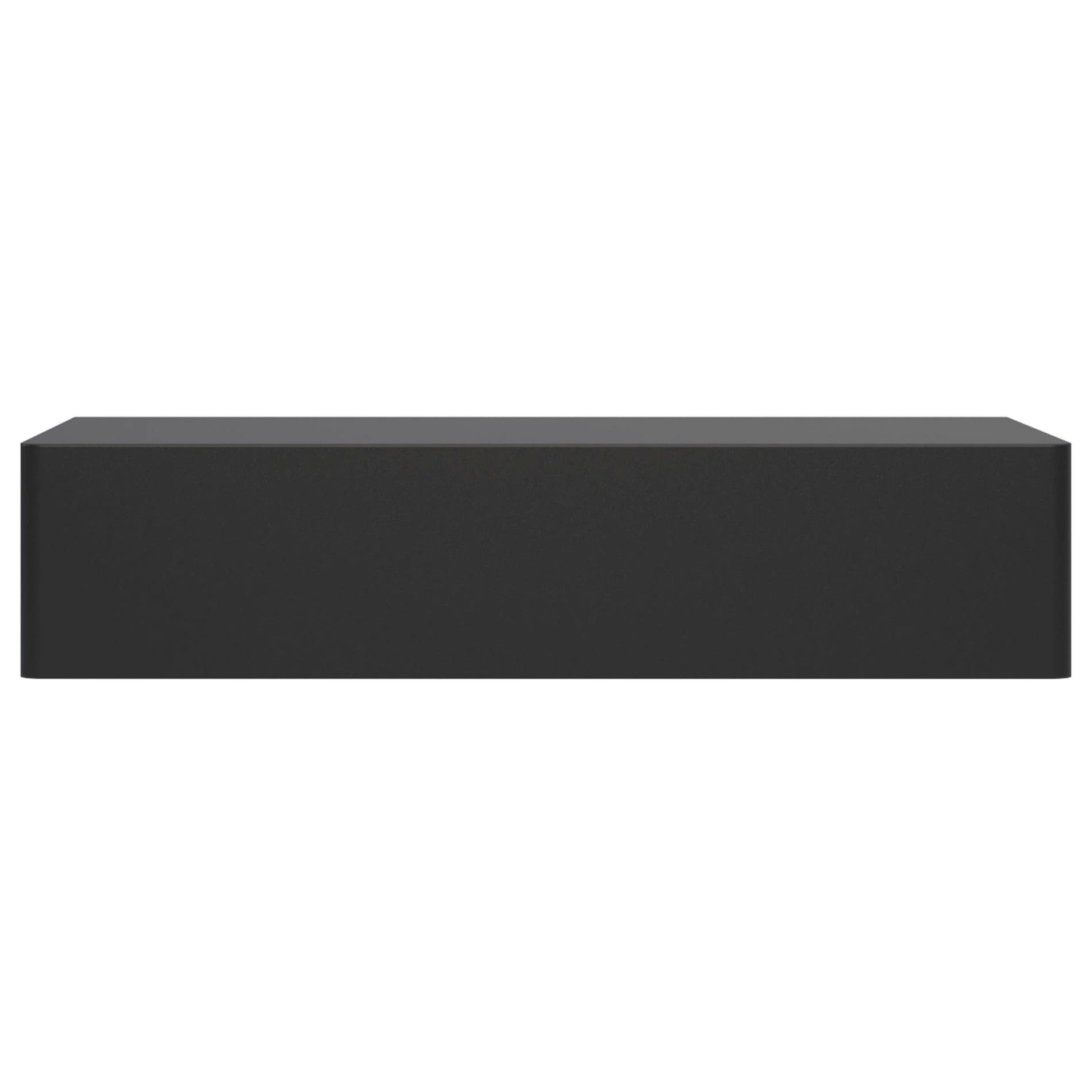 WANDKONSOLE Olio SCHWARZ 90 CM - Schwarz, Holzwerkstoff (90/17/39.6cm) - Selsey