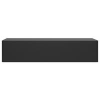 WANDKONSOLE Olio SCHWARZ 90 CM - Schwarz, Holzwerkstoff (90/17/39.6cm) - Selsey