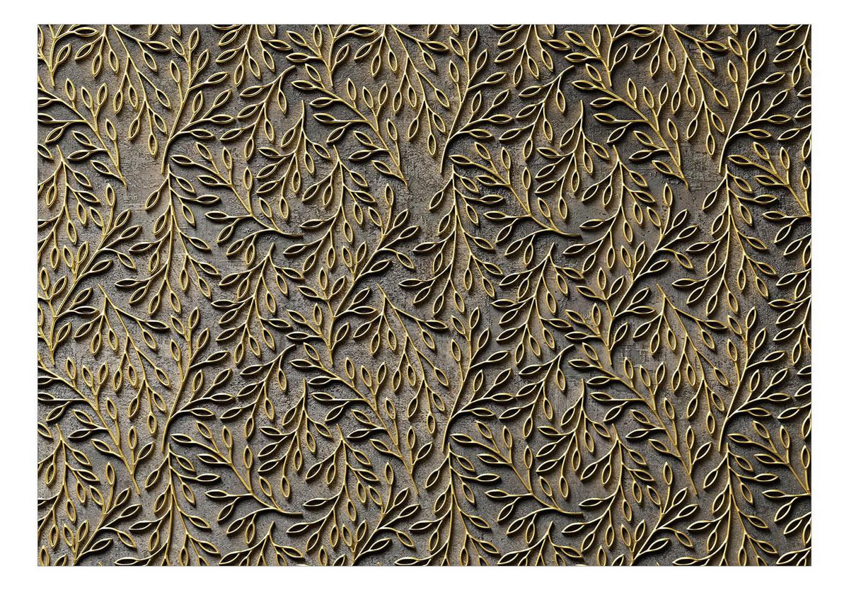 SELBSTKLEBENDE FOTOTAPETE 392/280 cm - Goldfarben/Braun, Kunststoff/Textil (392/1cm) - KUNSTLOFT
