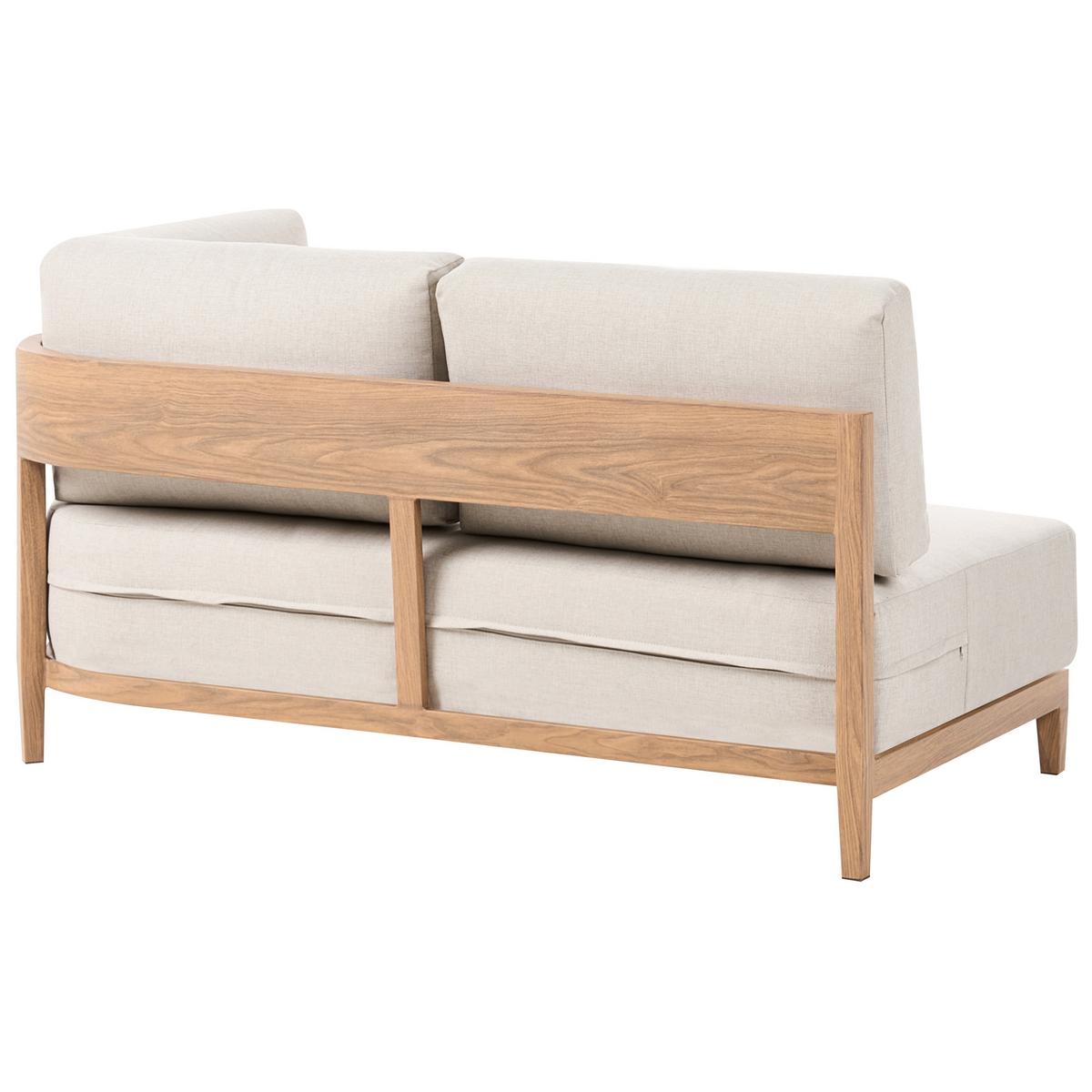 GARTENSOFA mit Tisch 2-Sitzer Metall Hellbraun Sampieri - Beige/Braun, Metall (222/72/71cm) - Beliani