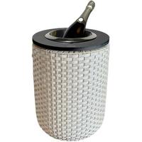 4-IN-1 LOUNGETISCH MIT EDELSTAHL-KÜHLER London Champagner/Schwarz 50 cm - Champagner/Schwarz, Kunststoff/Metall (34/34/50cm) - COOTAB Cooler Table