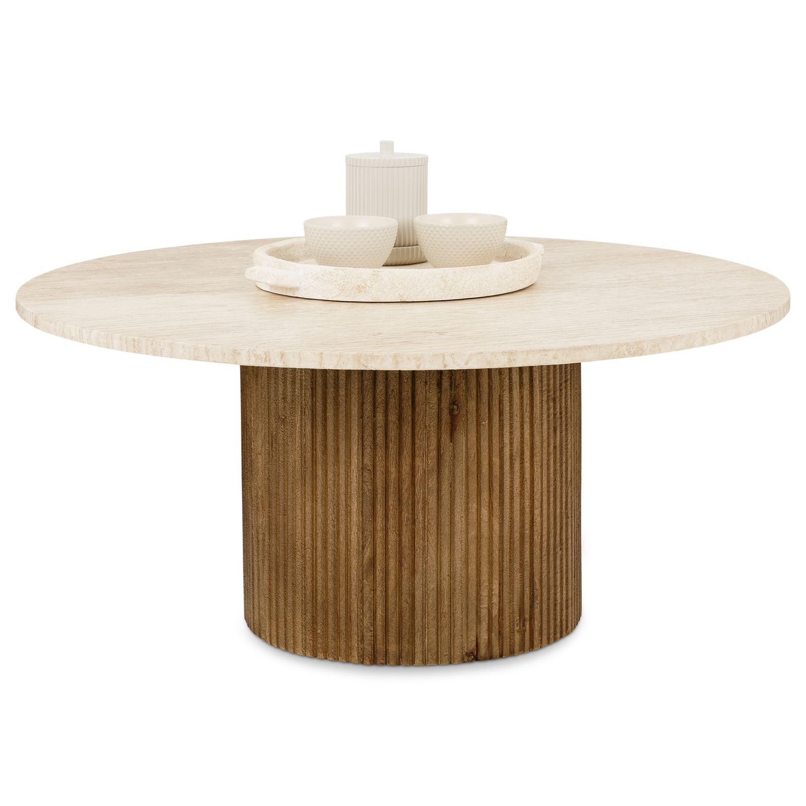 COUCHTISCH NARMADA braun - Braun, Holz/Naturmaterialen (80/80/35cm) - IDIMEX