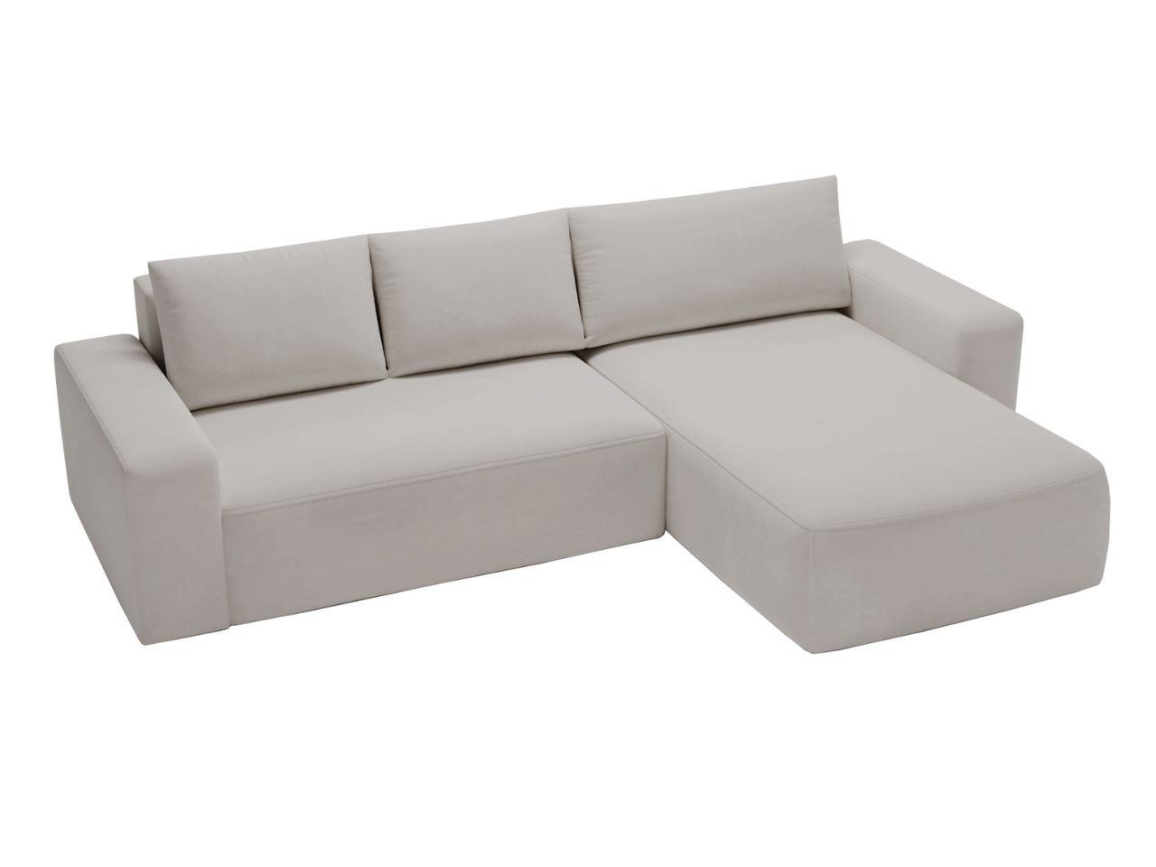 ECKSOFA Tazones Hellgrau Rechts - Hellgrau, Holz/Kunststoff (250/165cm) - Graingold