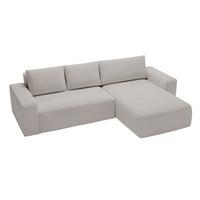 ECKSOFA Tazones Hellgrau Rechts - Hellgrau, Holz/Kunststoff (250/165cm) - Graingold