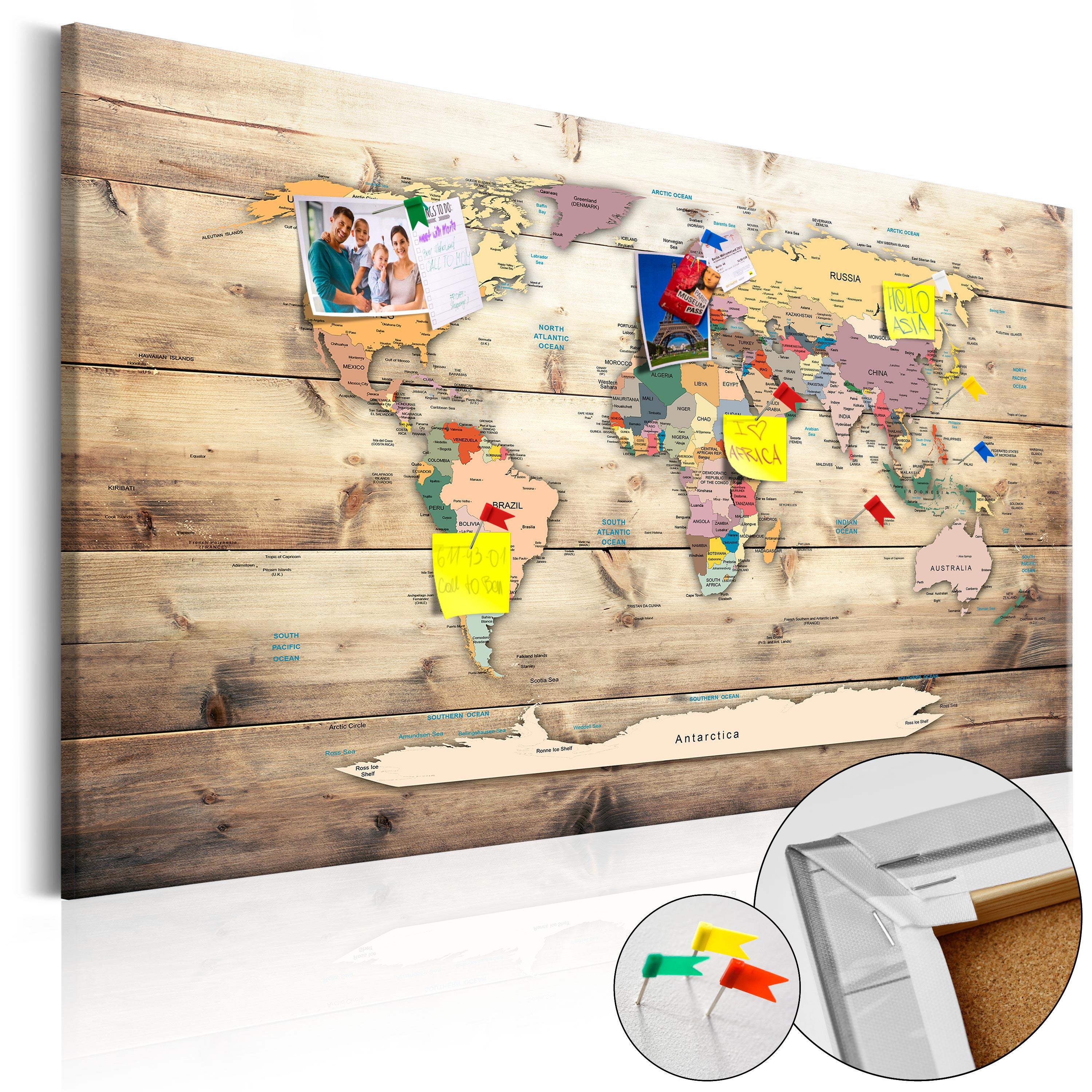 PINNWANDBILDER Bunt 90/60 cm - Multicolor, Naturmaterialien/Textil (90/60cm) - KUNSTLOFT