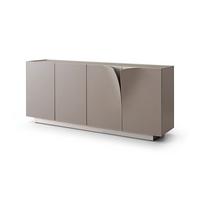SIDEBOARD EMMA Grau Holz - Silberfarben/Weiß, Holz/Metall (180/78/42cm) - KAWOLA