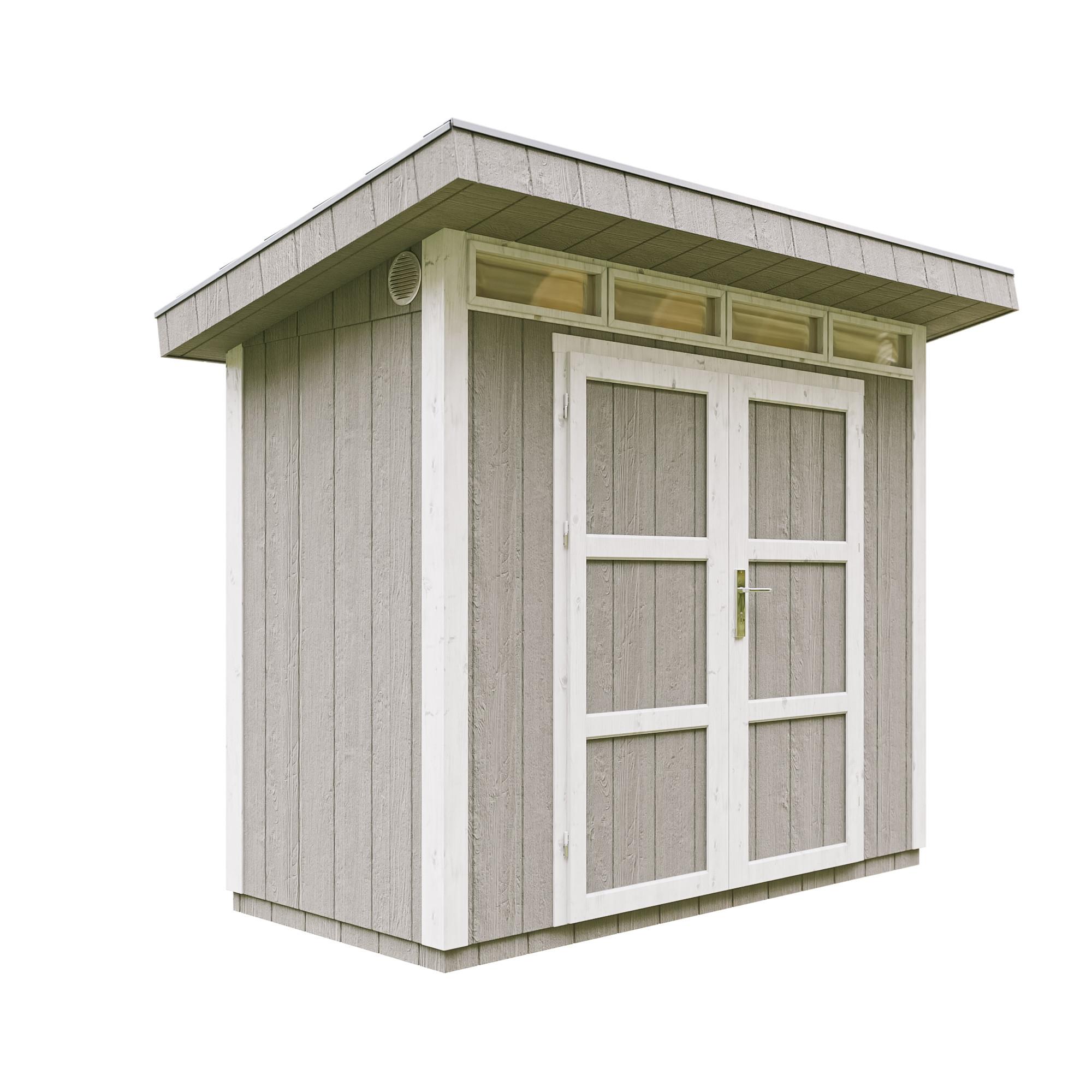 HOLZ-GARTENHAUS basis LP SmartSide 3m² mit B161xL293xH239 cm - M901A - TUNDRA GREY - Grau, Holz (294/239/161cm) - Timbela