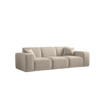 SOFA Celes Premium 3-sitzer Opera Velvet - Beige, Holzwerkstoff/Textil (225/73/88cm) - Fun Möbel