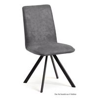 ESSZIMMERSTUHL drehbar (6er-Set) Denny 47x92x60 Schwarz/Grau - Schwarz/Grau, Kunststoff (60/92/47cm) - 58aufmkessel