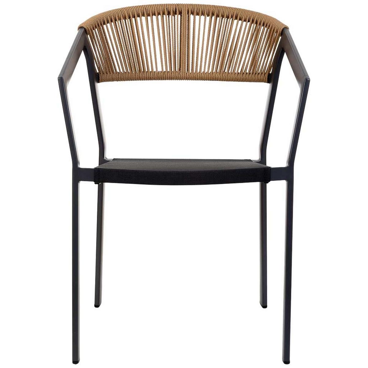 STUHL, schwarz, 57x62x78cm - Schwarz, Metall (57/78/62cm) - Wanderlust