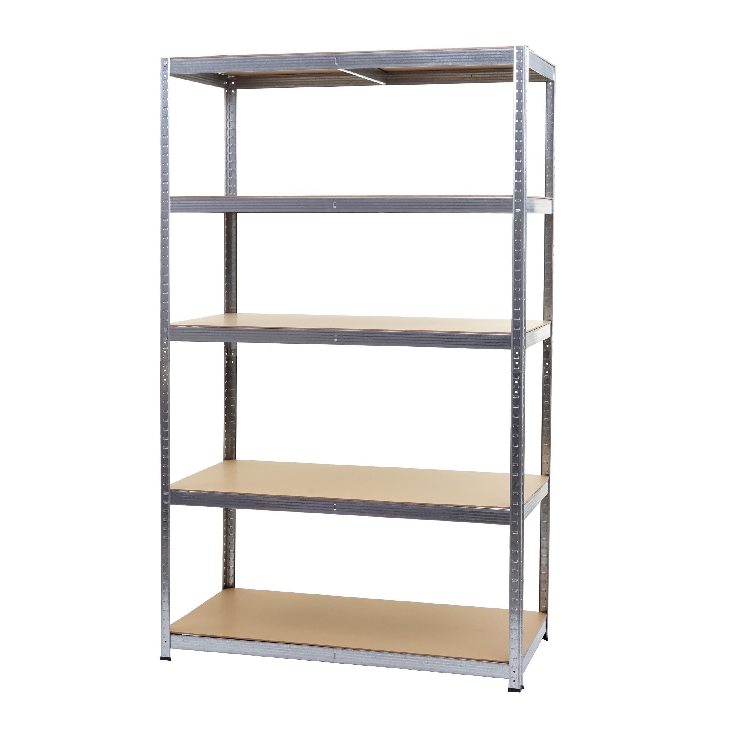 SCHWERLASTREGAL Silbergrau, Braun - Braun/Grau, Metall (121/200/61cm) - MCW
