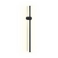 LED - WANDLEUCHTE Flussith (2er-Set) 10.0/6.0/60.0 cm - Schwarz, Metall (10/6/60cm) - ZMH