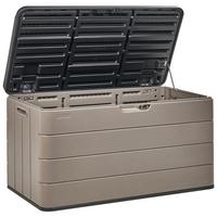 AUFBEWAHRUNGSBOX 116/ 60 cm Braun Milies - Schwarz/Braun, Kunststoff (116/60/60cm) - Beliani