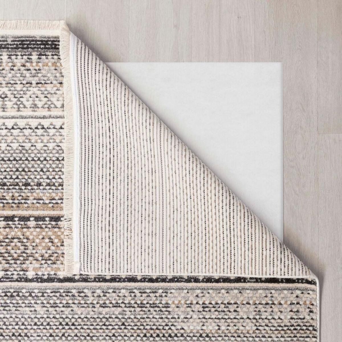 TEPPICH PERRAN, gestreift, Natur, 60 x 114 cm - Beige, Textil (114/60cm) - KADIMA DESIGN