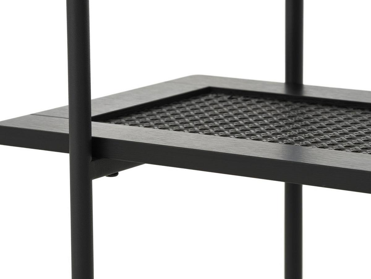 SCHMINKTISCH Mogest 100 cm - Dunkelbraun/Schwarz, Holzwerkstoff/Metall (100/75/37cm) - Selsey