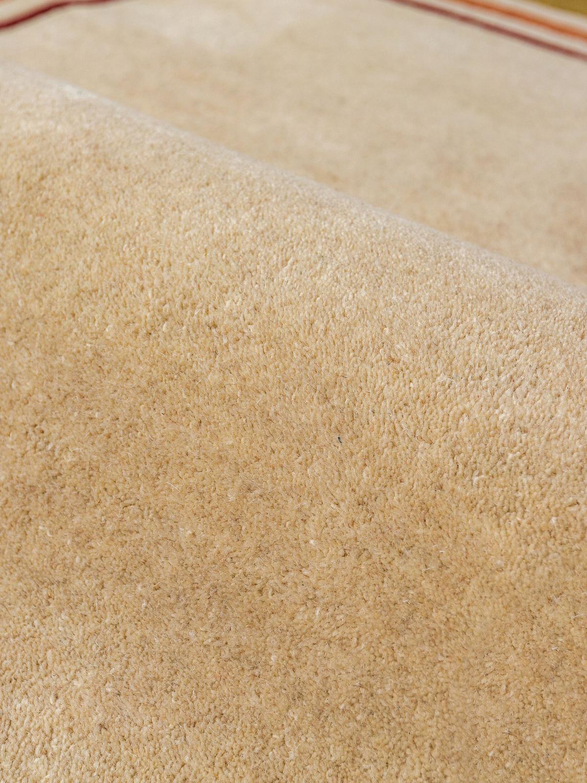 LÄUFER handgetuftet WENSUM, in Beige-Multicolor, Scallop-Bordüre, 80 x 230 cm - Beige, Textil (80/230cm) - KADIMA DESIGN