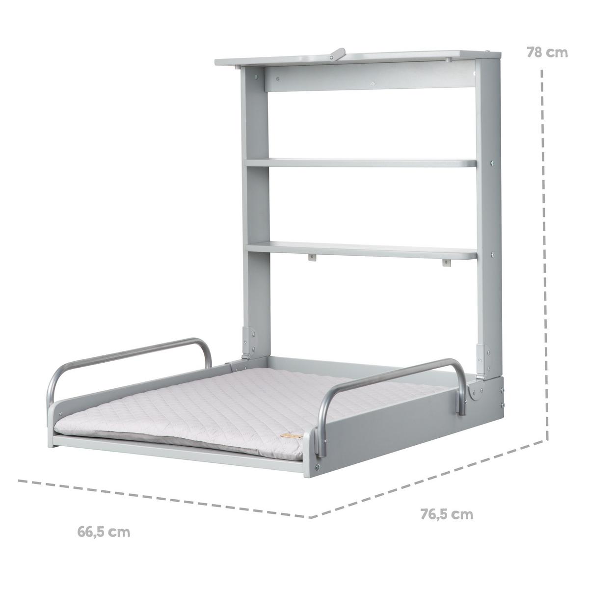 WANDWICKELREGAL roba Style grau - Taupe, Holzwerkstoff (66.5/78/76.5cm) - Roba