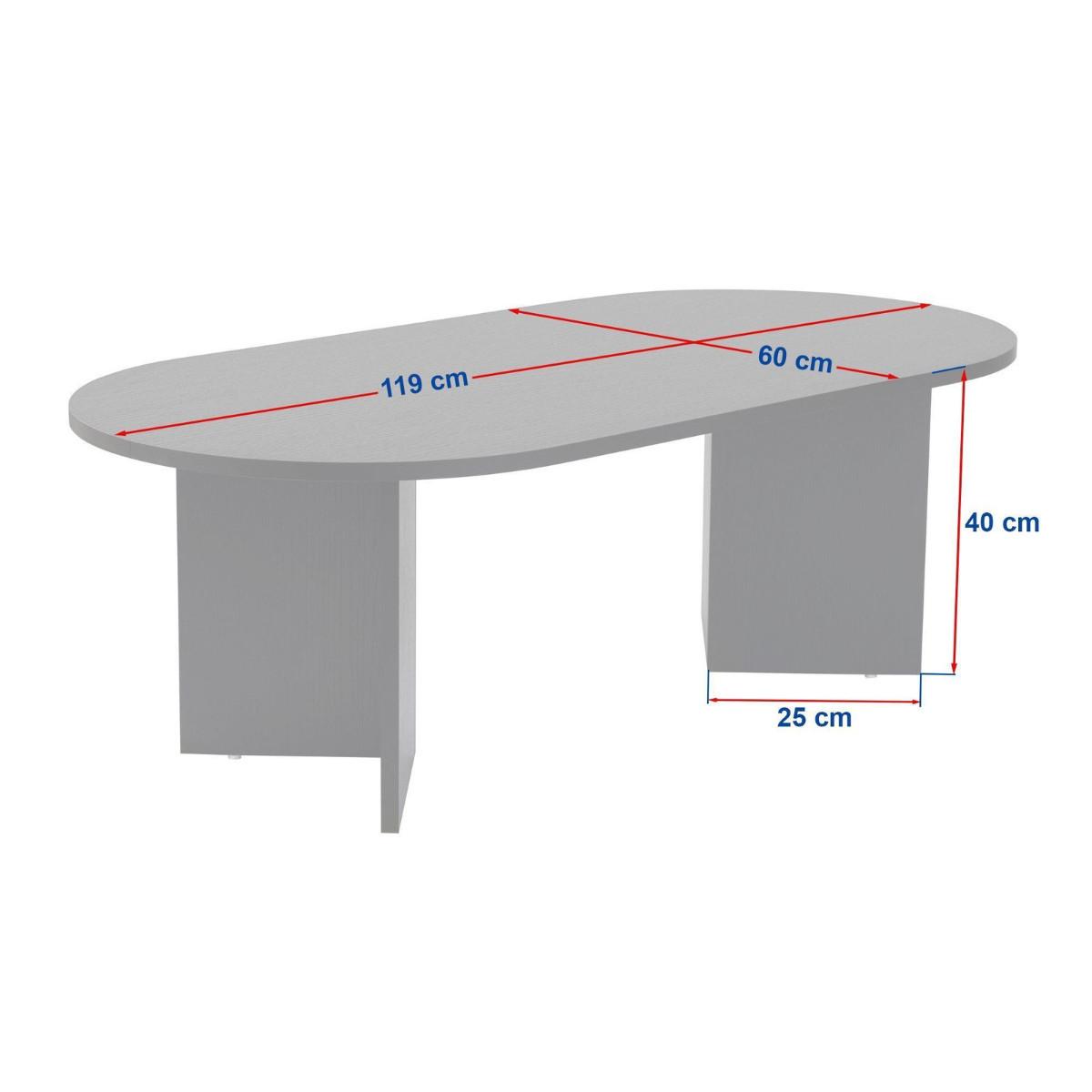 COUCHTISCH - iris 119/60/39,8 cm - Beige, Holzwerkstoff (119/60/39.8cm) - Calicosy